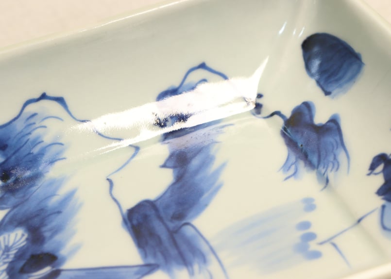 江戸幕末染付山水図長皿 | 吉祥寺PukuPuku