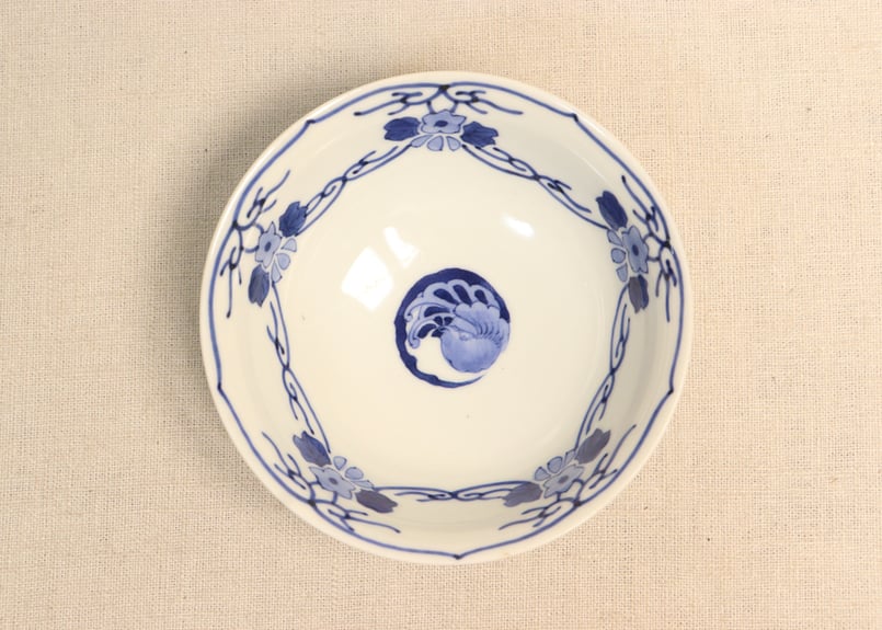 明治後期～大正染付鳳凰と花図小鉢 | 吉祥寺PukuPuku