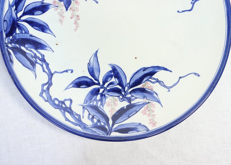 次代に残してほしい一品　瀬戸大皿　明治（A302) 次代に残してほしい一品 瀬戸大皿 明治（A302)