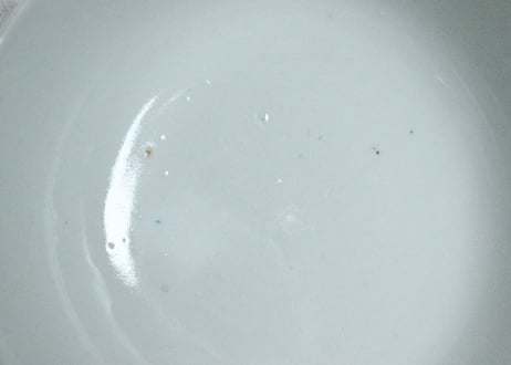 明治前期色絵三方に桃図蒸茶碗