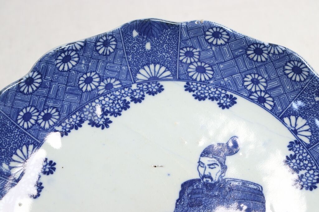 明治後期～大正銅判武者図9寸皿 山仁製 窯傷 | 吉祥寺PukuPuku