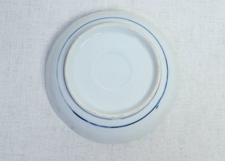 明治後期～大正ゴム判山水に窓絵図なます皿