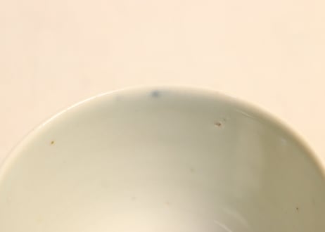 江戸幕末染付山水図向付 窯傷,フリモノ