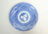 明治後期～大正銅判菊と角花弁図6寸皿