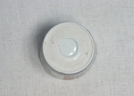 江戸後期色絵山水に丸文図猪口　5客組