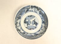 江戸後期染付三方牡丹図春寒鉢①