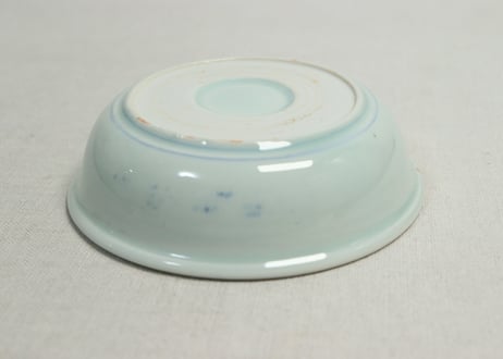 江戸幕末染付幔幕図なます皿