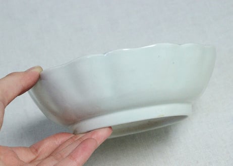 江戸幕末染付山葡萄図なます皿①　フリモノ