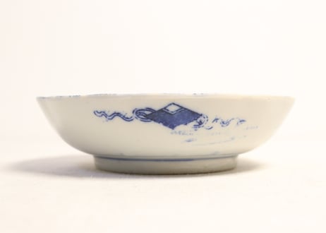 明治後期～大正銅判牡丹唐草図なます皿