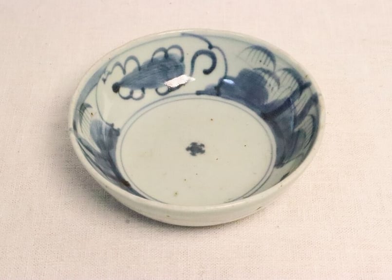 江戸中期くらわんか染付竹と宝図なます皿 | 吉祥寺PukuPuku