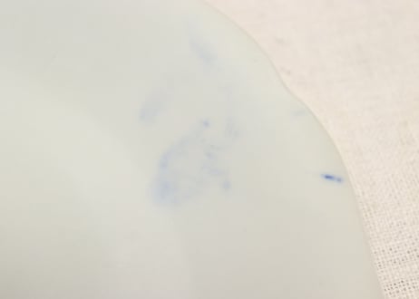 明治後期～大正銅判竹と筍図7寸皿② ノミホツ,膨れ