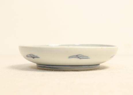 明治前期色絵魚図小皿