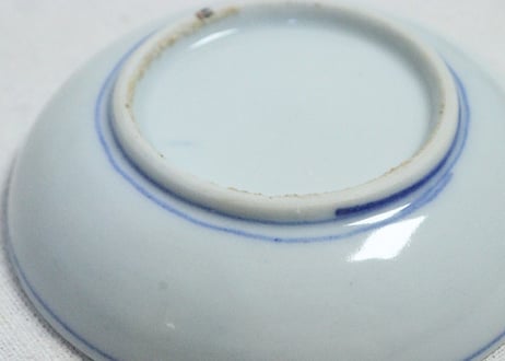 明治後期～大正銅判舟と三方に兎図小皿➁　薄め