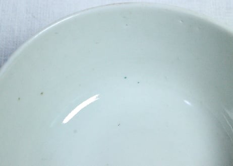 明治前期色絵アジサイに蝶図蓋茶碗