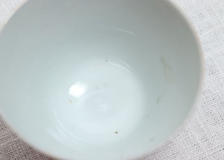 江戸後期色絵柳に牡丹図広東型猪口