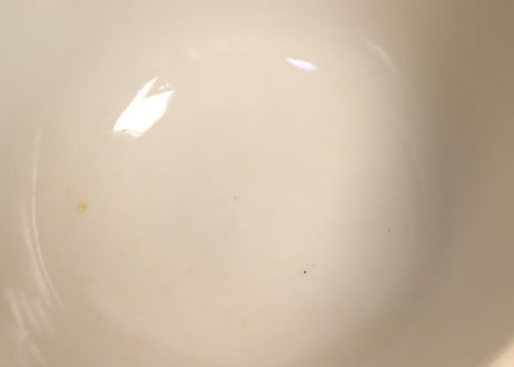 明治前期色絵山葡萄図つぼ碗