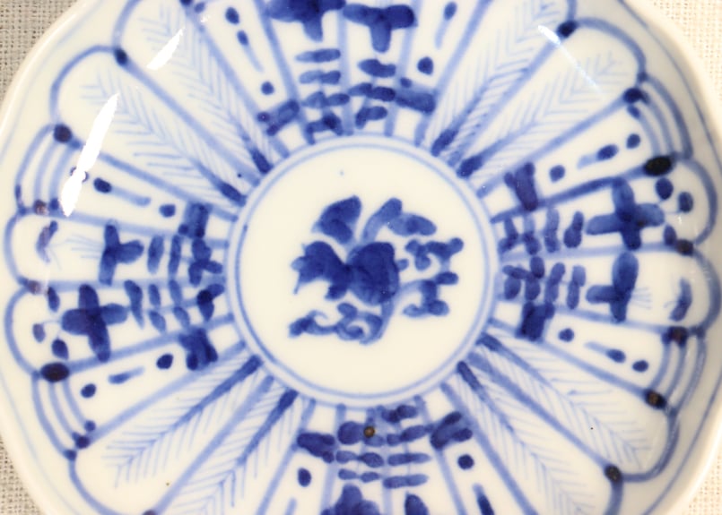 明治前期染付放射文図通り物小皿 | 吉祥寺PukuPuku