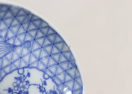 明治後期～大正銅判馬に瓢箪と草花図小皿①