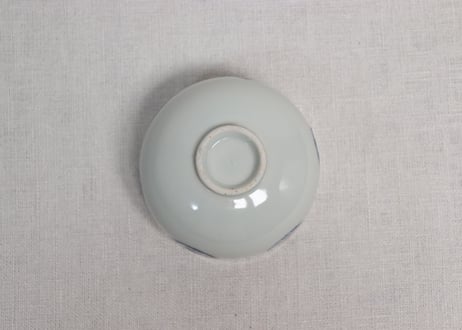 江戸幕末染付丸文湯呑①