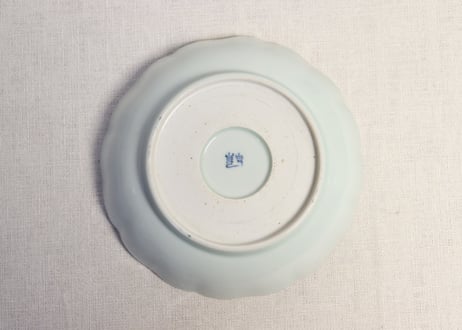 江戸幕末染付山葡萄図なます皿①