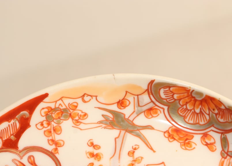 明治前期色絵梅に鶯図小皿 | 吉祥寺PukuPuku