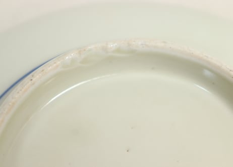 明治前期色絵松竹梅と鶴図8寸鉢①