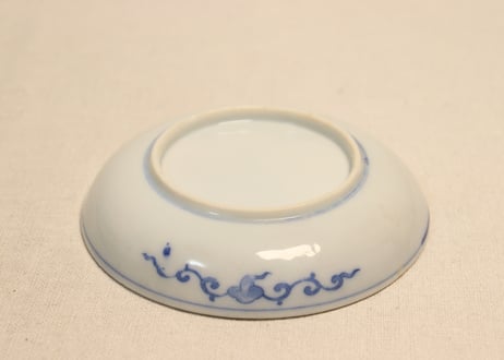 明治後期～大正銅判鹿と満月図小皿①