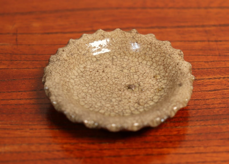 江戸前期御深井焼ひだ豆皿② | 吉祥寺PukuPuku