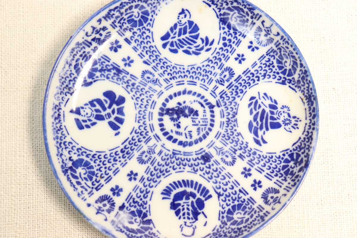 明治前期紙刷六歌仙図小皿 | 吉祥寺PukuPuku