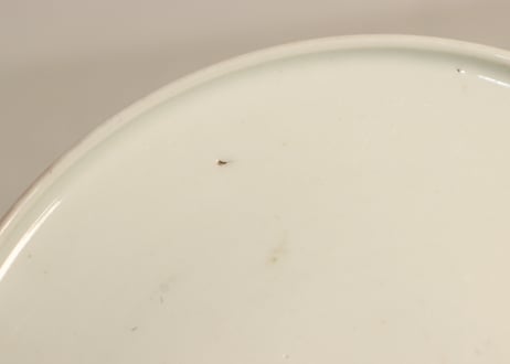 明治前期色絵松竹梅に鶴図通り物蒸茶碗