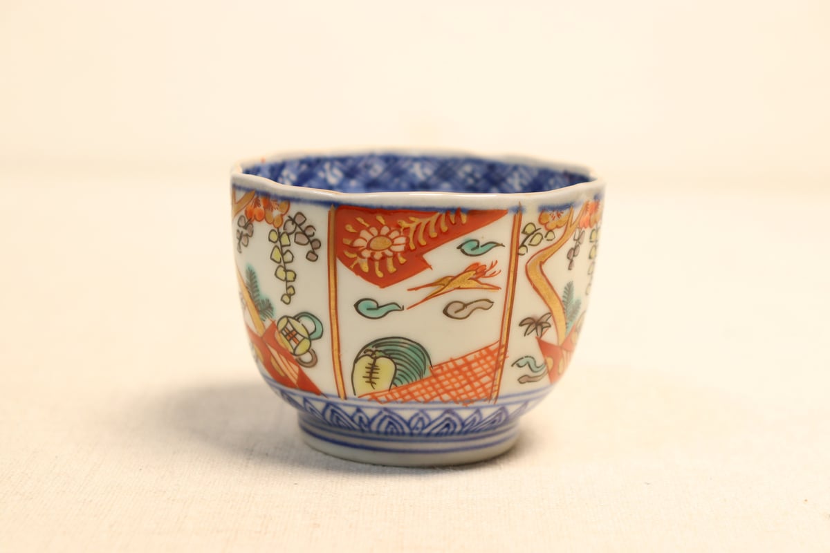 明治前期色絵熨斗と鶴亀図向付 | 吉祥寺PukuPuku