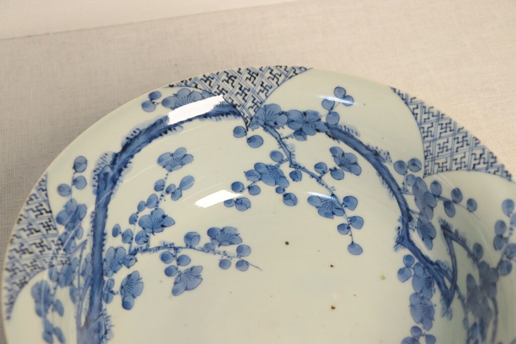 小鉢 向付 染付 色絵付け 江戸 明治 松竹梅 蝶 八角鉢 5客 美品 小鉢 向付 染付 色絵付け 江戸 明治 松竹梅 蝶 八角鉢 5客 美品