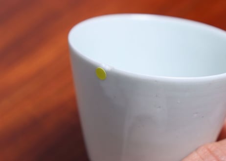 江戸中期白磁猪口 小ホツ②