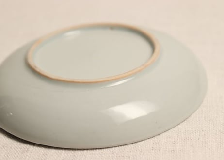 明治後期~大正銅判瓜と捕食図小皿