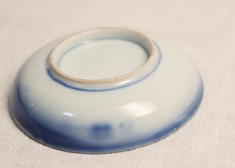明治後期~大正銅判朝顔図小皿