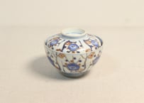 明治前期色絵梅図蓋茶碗