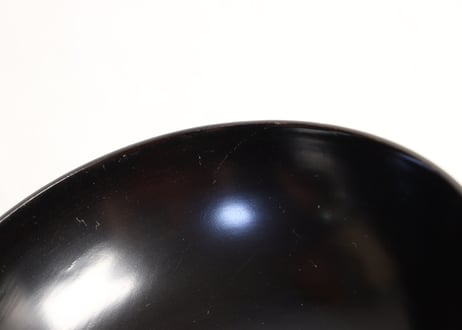 明治～大正総黒蒔絵菖蒲図吸物椀