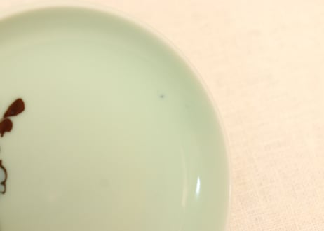 大正～昭和戦前青磁染付桐図小皿