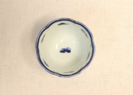 江戸後期染付蜃気楼図小向付