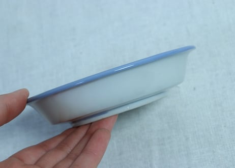 明治後期～大正銅判菊と鳥三羽図小皿