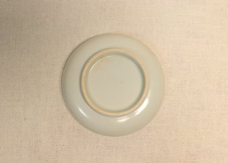 明治前期色絵花と幾何学文小皿②ノミホツ