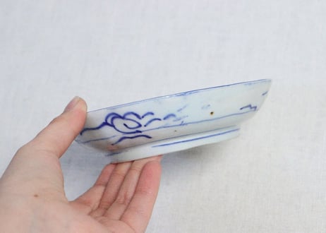明治前期紙刷松に鷹図なます皿