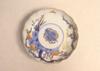 明治前期色絵四君子図通り物なます皿