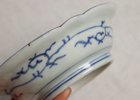 江戸後期染付亀図なます皿