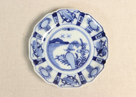 大珍品！　古染付？　新渡？　デルフト写　染付　8寸皿　中国 大珍品！ 古染付？ 新渡？ デルフト写 染付 8寸皿 中国 Yahoo!