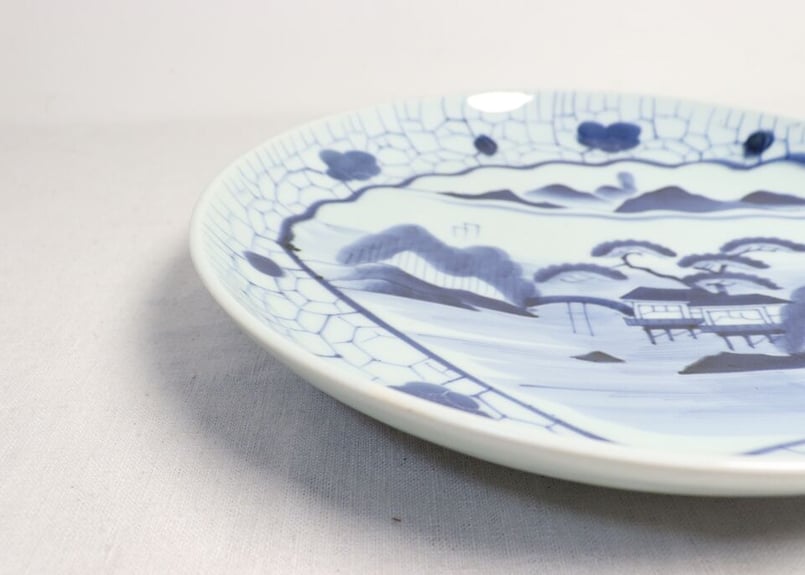 大清雍正年製闘彩「河図洛書」吉祥紋折縁皿(E-16) 全15種 縁起小皿コレクション 吉祥シリーズ2/青郊窯