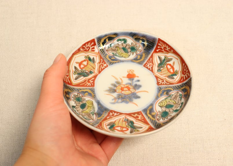 明治前期色絵三方貝図小皿 | 吉祥寺PukuPuku