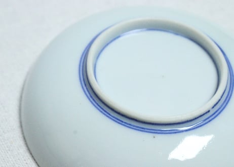 明治後期～大正染付梅図小皿