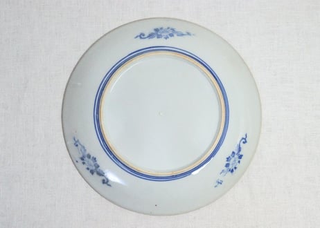 明治後期～大正銅判牡丹図尺イゲ皿
