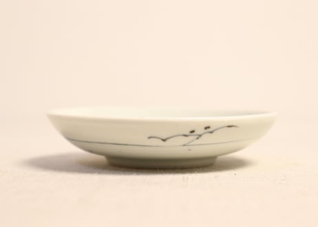 江戸後期染付扇子と蔦図小皿①